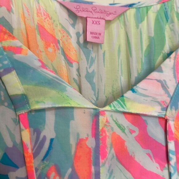 Lilly Pulitzer | Alanna Dress Sparkling Sands Off the Shoulder Mini Dress | XXS - Picture 5 of 6